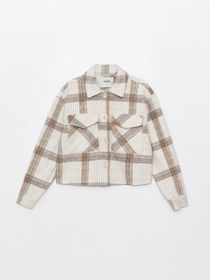 Plaid Long Sleeve Women's Lumberjack Shirt Jacket