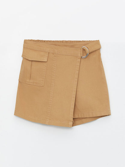 Girl's Short Skirt with Elastic Waist