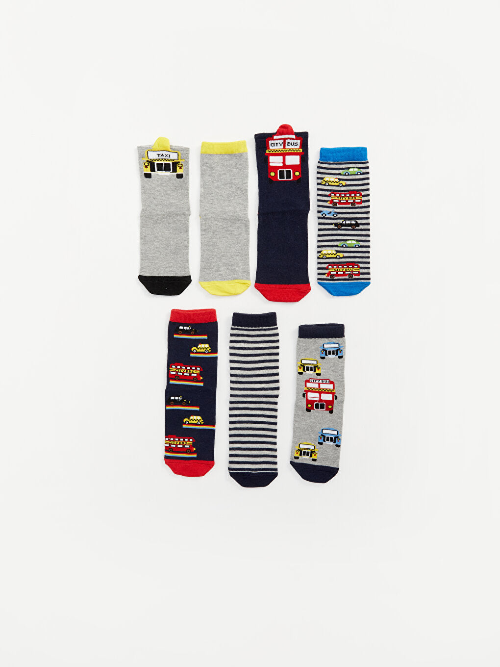 Patterned Boy Socks Pack of 7