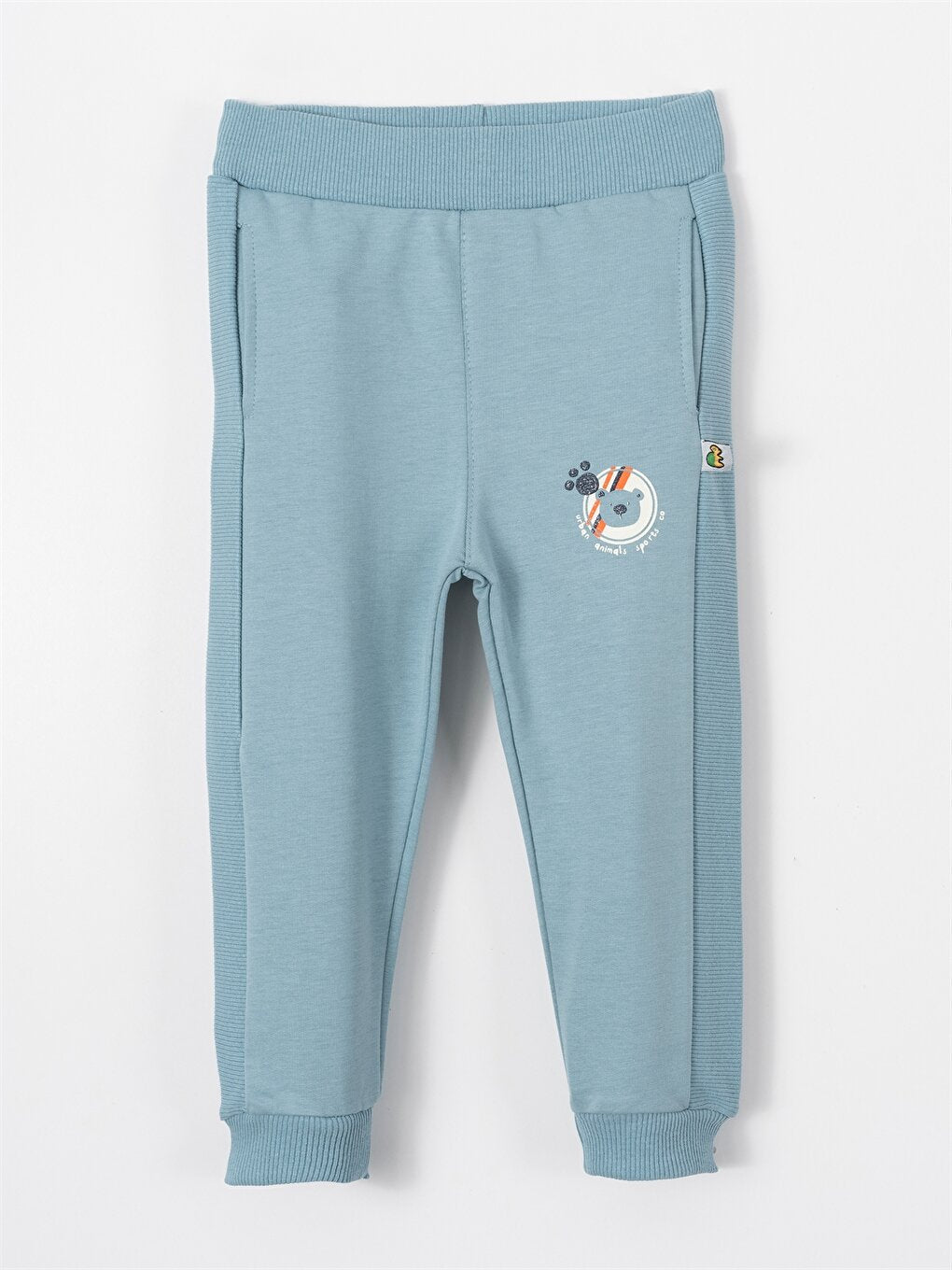 Printed Baby Boy Sweatpants with Elastic Waist