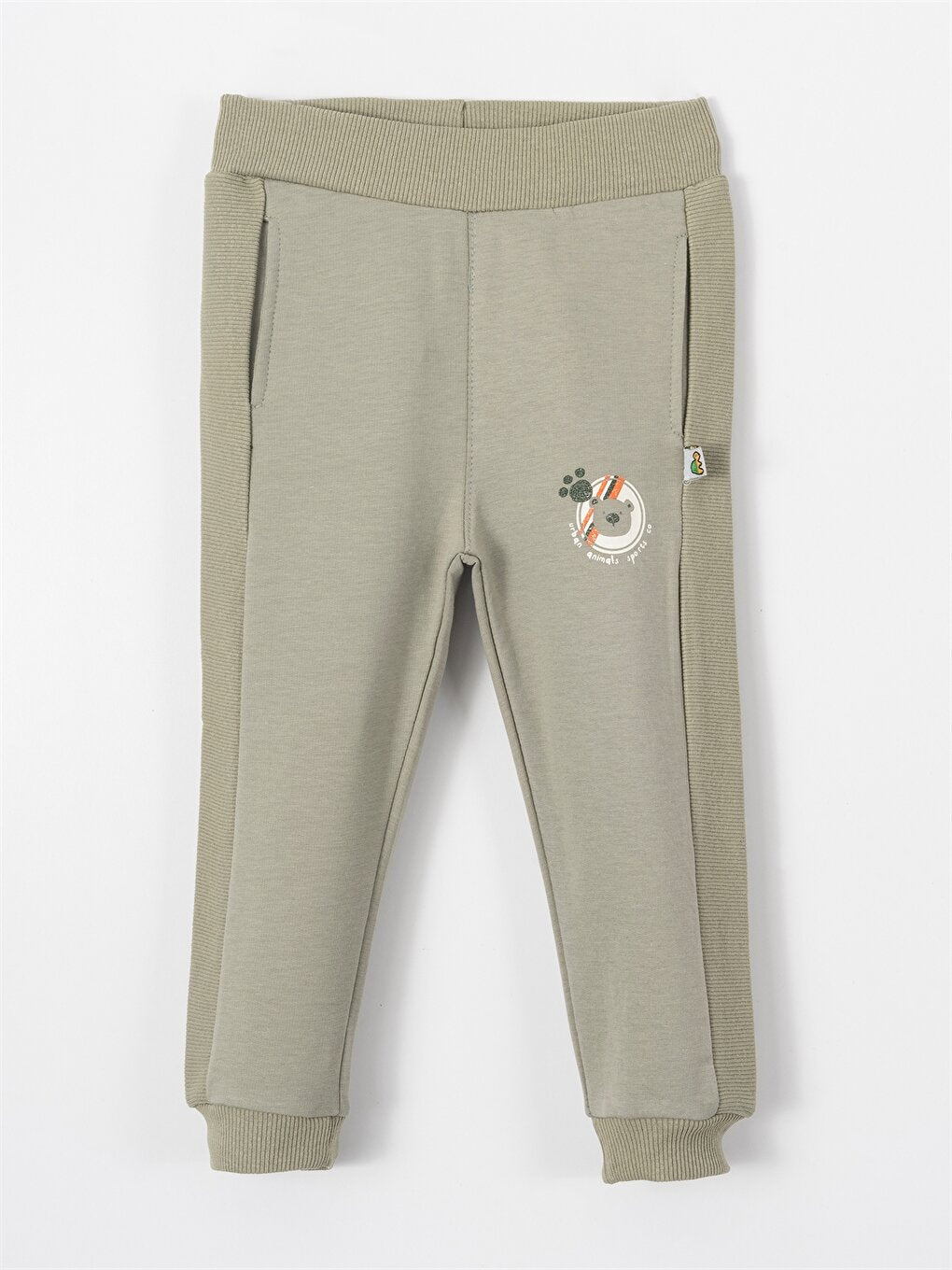 Printed Baby Boy Sweatpants with Elastic Waist