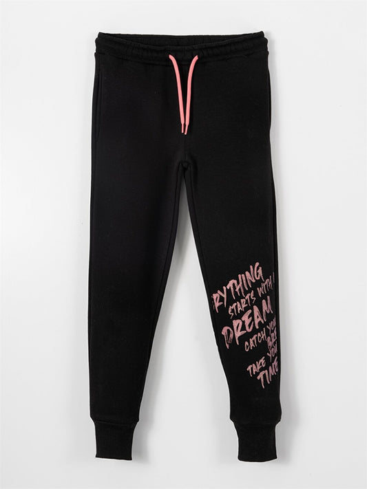 Girls' Elastic Waist Sweatpants