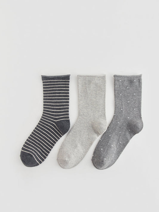 Patterned Women's Socks 3 Pack