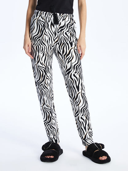 Printed Women's Jogger Pajama Bottom with Elastic Waist