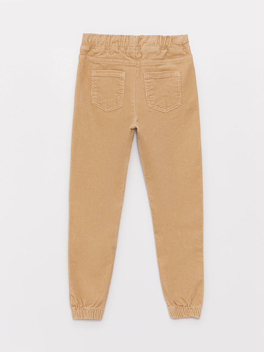 Basic Boy's Velvet Jogger Trousers with Elastic Waist