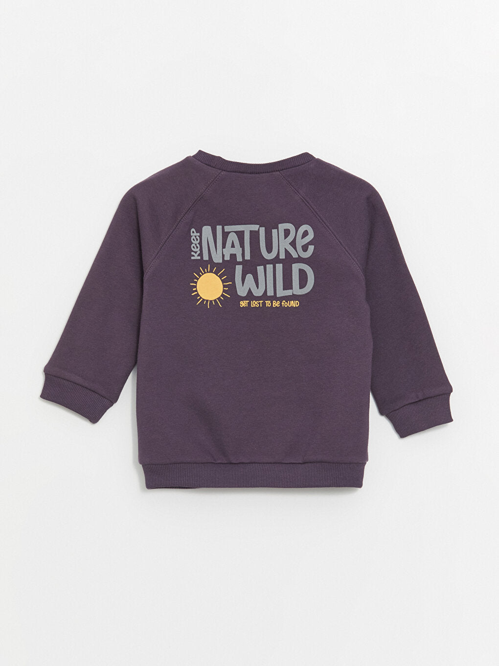 Crew Neck Long Sleeve Printed Baby Boy Sweatshirt