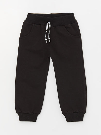 Basic Baby Boy Sweatpants with Elastic Waist