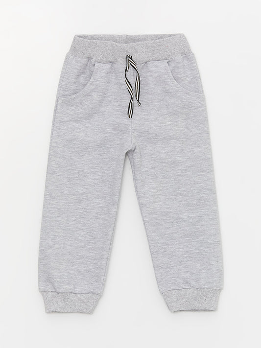 Basic Baby Boy Sweatpants with Elastic Waist