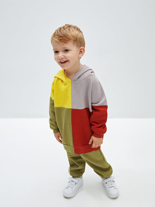 Hooded Long Sleeve Baby Boy 2-Piece Set