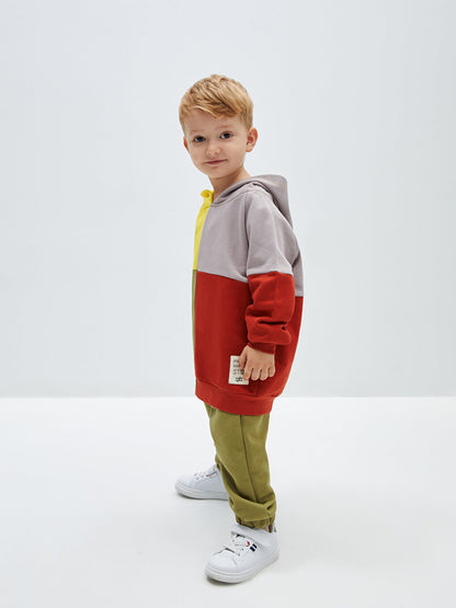 Hooded Long Sleeve Baby Boy 2-Piece Set