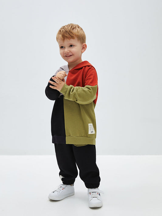 Hooded Long Sleeve Baby Boy 2-Piece Set