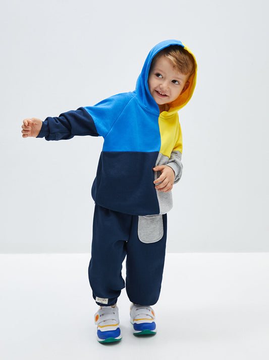 Hooded Long Sleeve Baby Boy 2-Piece Set