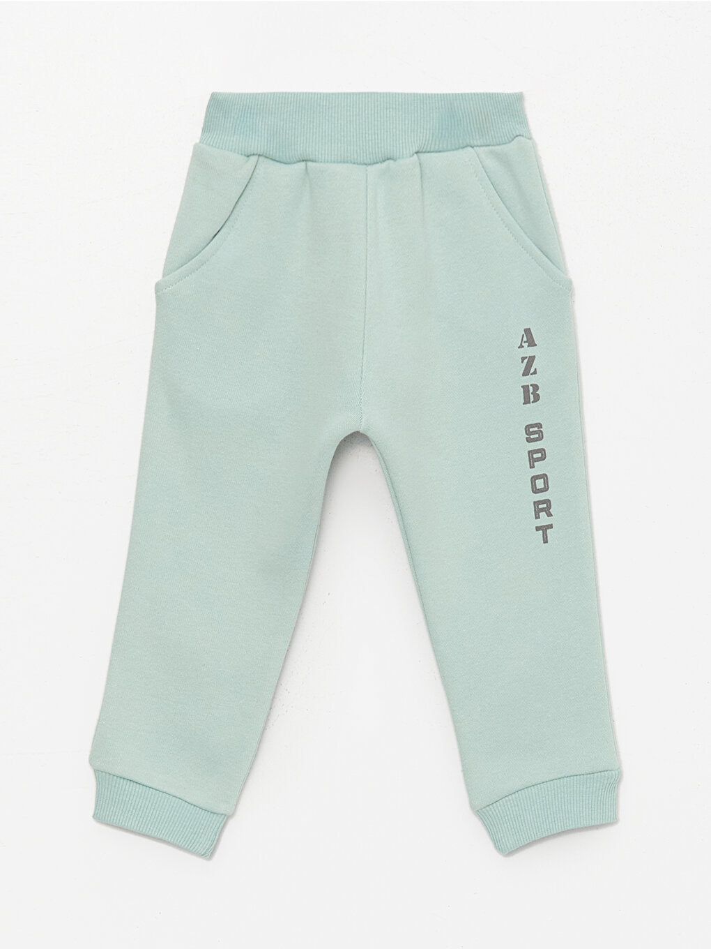 Printed Baby Boy Sweatpants with Elastic Waist