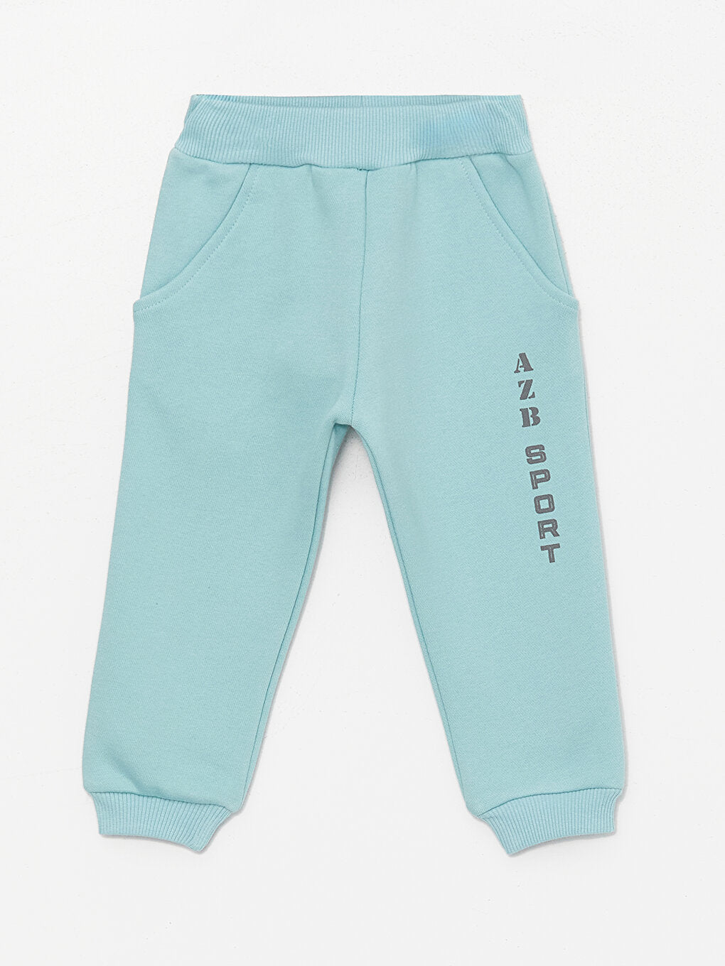 Printed Baby Boy Sweatpants with Elastic Waist