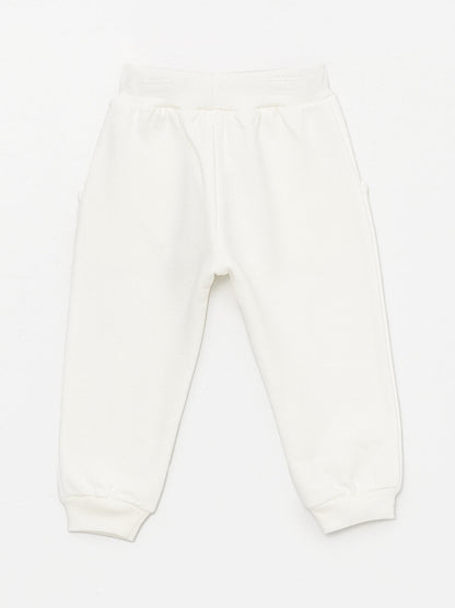 Printed Baby Boy Sweatpants with Elastic Waist