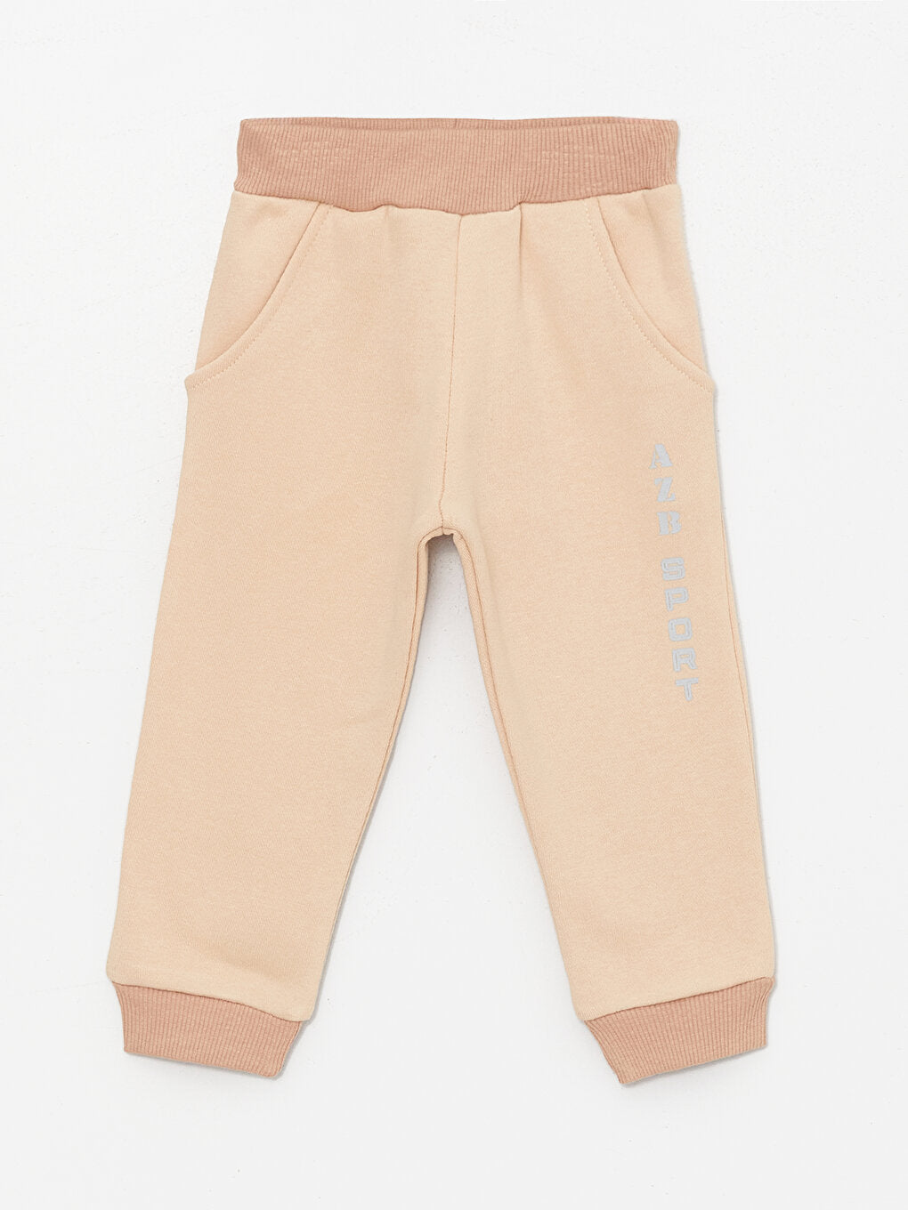 Printed Baby Boy Sweatpants with Elastic Waist