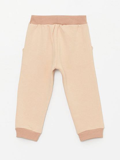 Printed Baby Boy Sweatpants with Elastic Waist