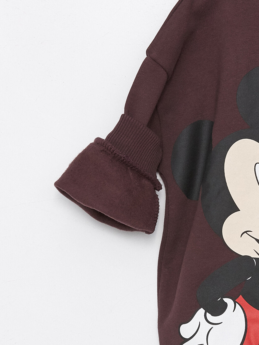 Crew Neck Long Sleeve Mickey Mouse Printed Baby Boy Sweatshirt