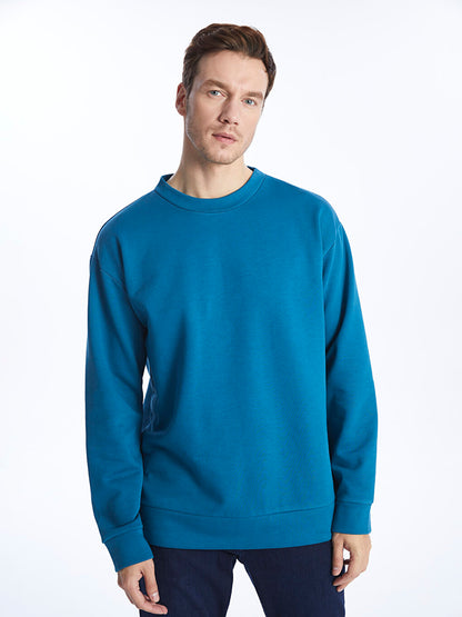 Crew Neck Long Sleeve Men's Sweatshirt