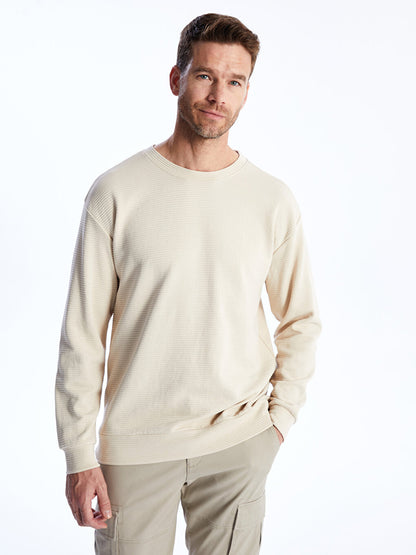 Crew Neck Long Sleeve Men's Sweatshirt