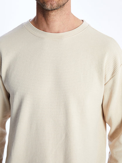 Crew Neck Long Sleeve Men's Sweatshirt