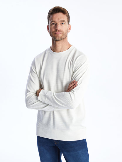 Crew Neck Long Sleeve Men's Sweatshirt