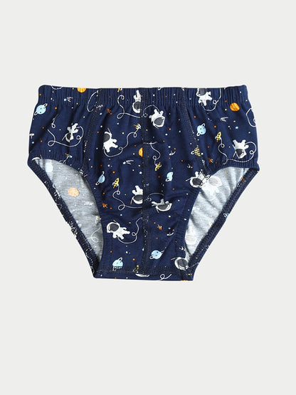 Printed Boy's Panties 3-Piece