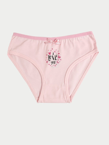 Printed Girl's Panties 3-Piece