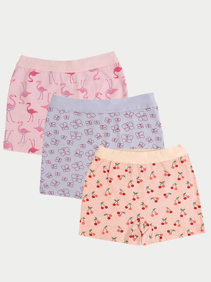 Printed Girl's Boxer 3-Piece