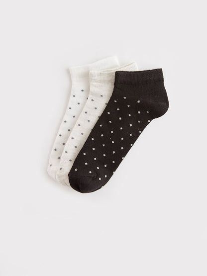 Polka Dot Women's Booties Socks Pack of 3