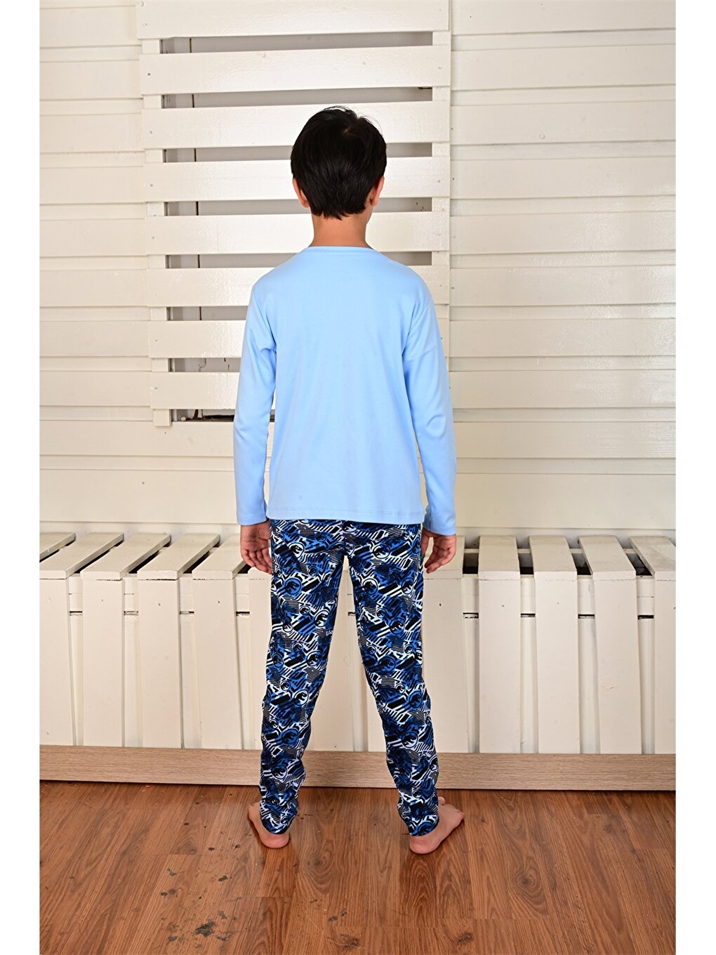 Crew Neck Boy's Pajama Set