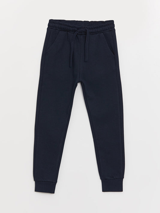 Basic Boy's Jogger Sweatpants with Elastic Waist