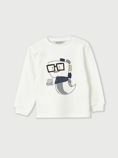 Crew Neck Long Sleeve Baby Boy 2 Piece Set