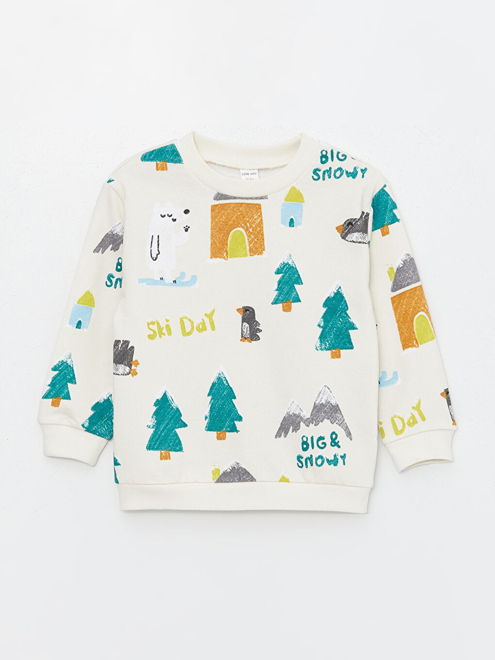 Crew Neck Printed Long Sleeve Baby Boy Sweatshirt Pack of 2