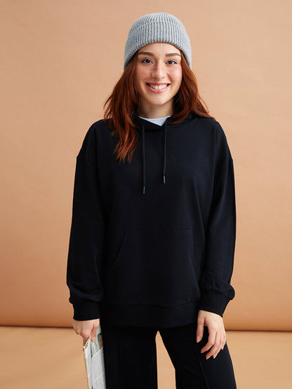 Petite Plain Long Sleeve Women's Hoodie