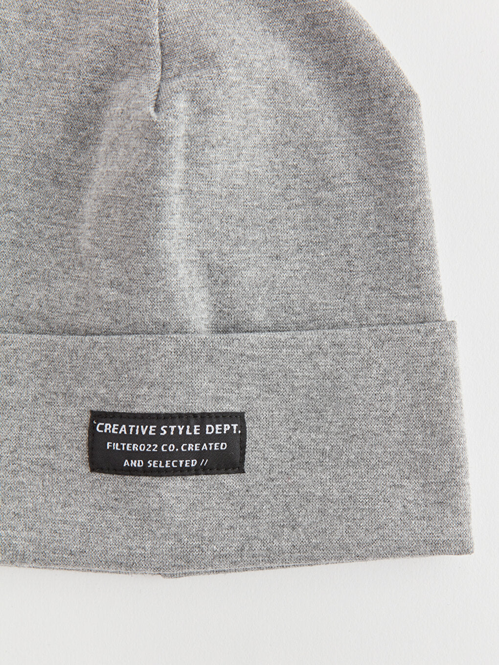 Label Printed Men's Knitwear Beret