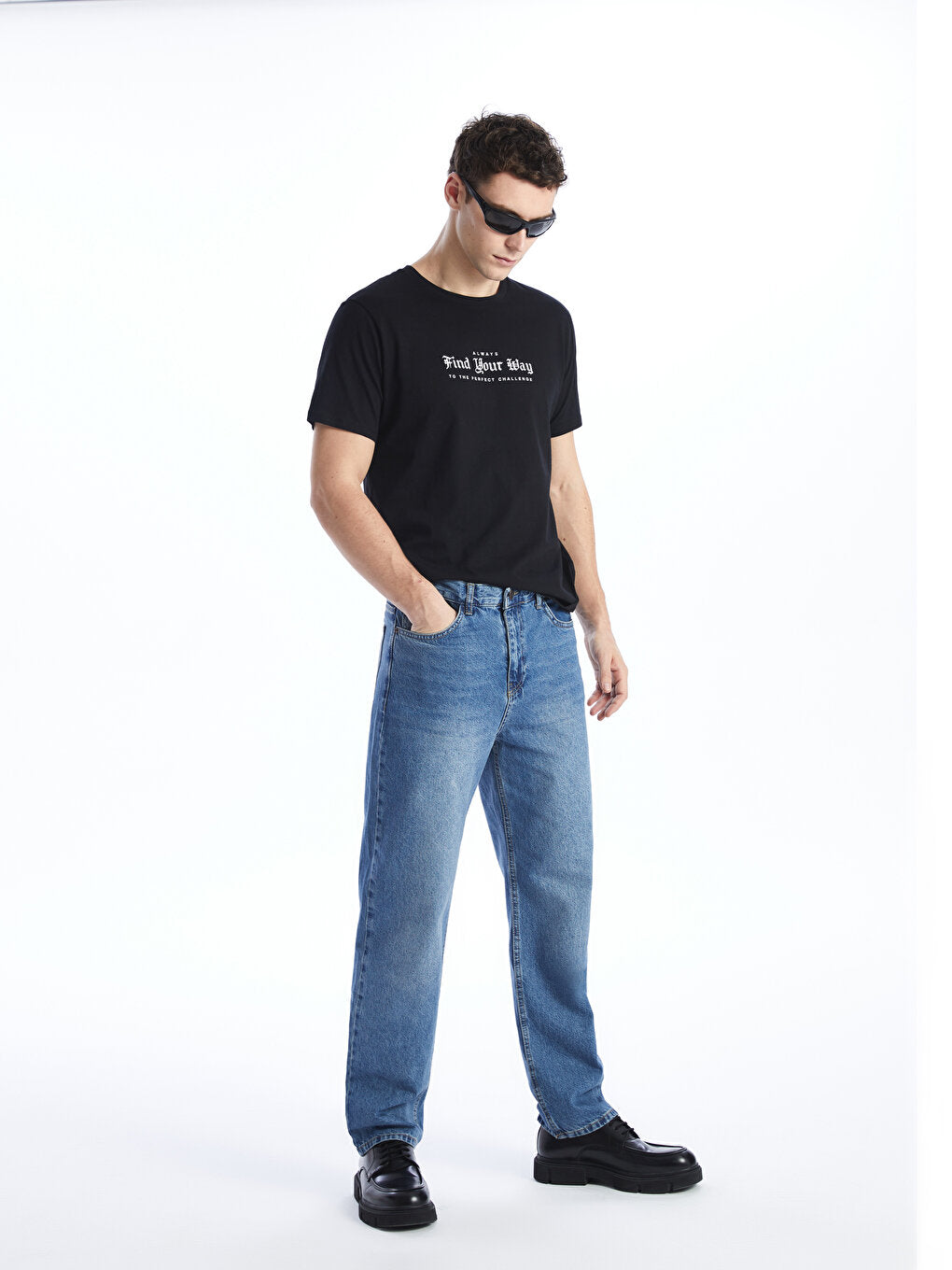 Baggy Fit Men's Jean Trousers