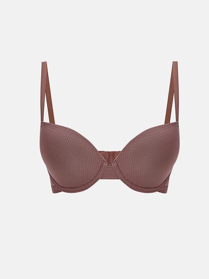 Underwire Unpadded Plain T-Shirt Bra