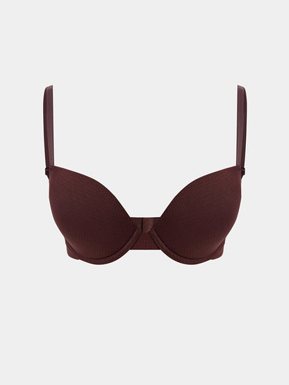 Underwire Unpadded Plain T-Shirt Bra