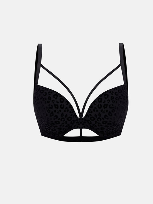 Underwire Unpadded Patterned T-Shirt Bra