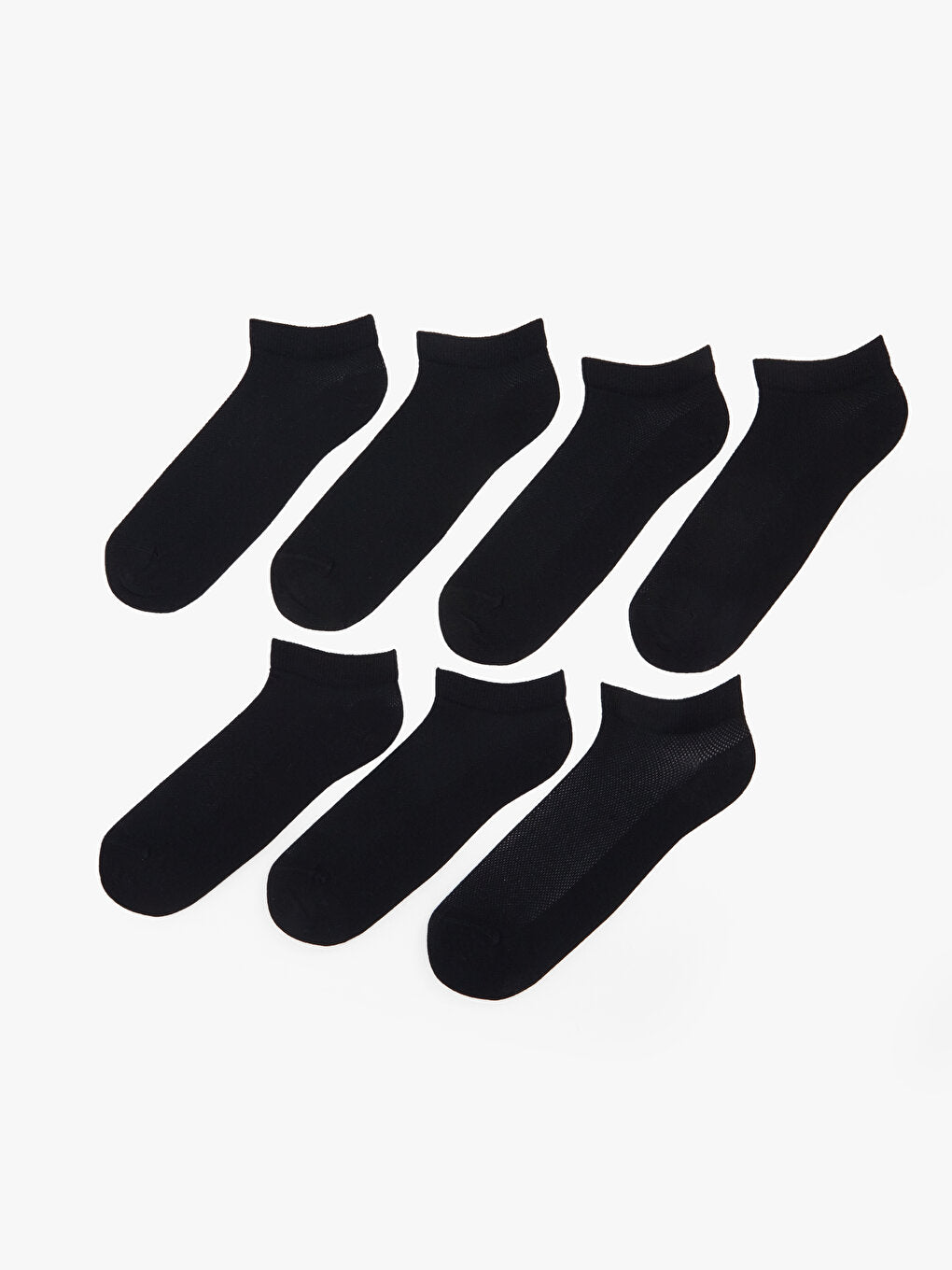 Plain Men's Booties Socks 7-pack