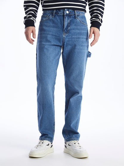 Loose Fit Men's Jean Trousers