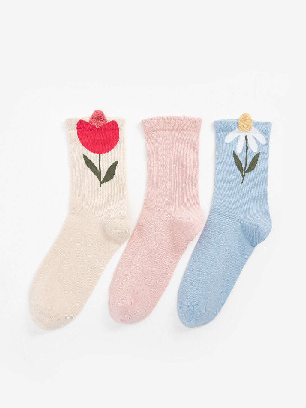 Floral Women's Socks 3 Pack