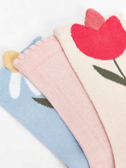 Floral Women's Socks 3 Pack