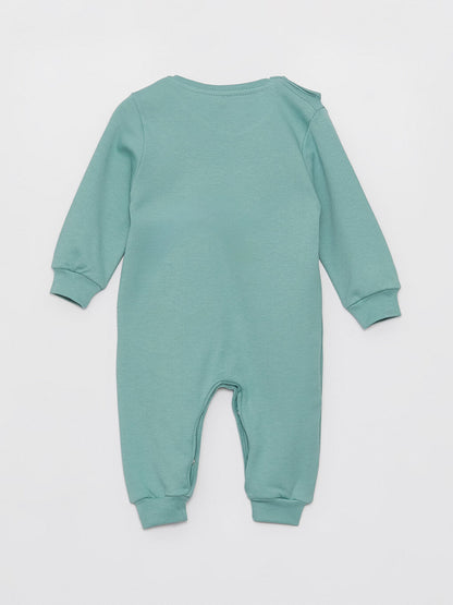 Crew Neck Long Sleeve Baby Boy Jumpsuit