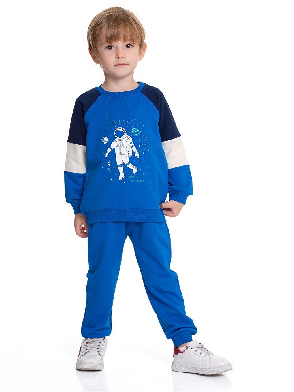 Crew Neck Printed Baby Boy 2-Piece Set