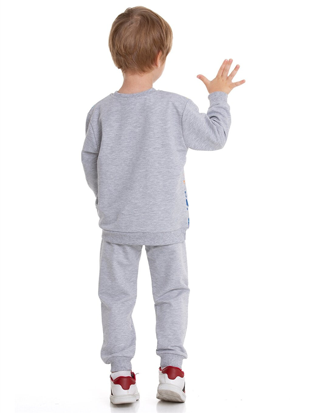 Crew Neck Printed Baby Boy 2-Piece Set