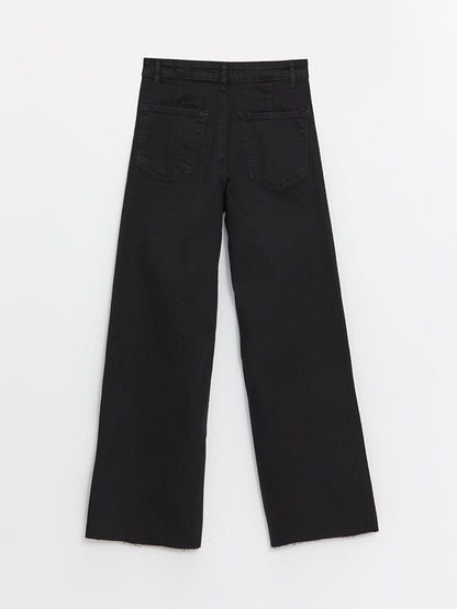 Wideleg Women's Jean Trousers