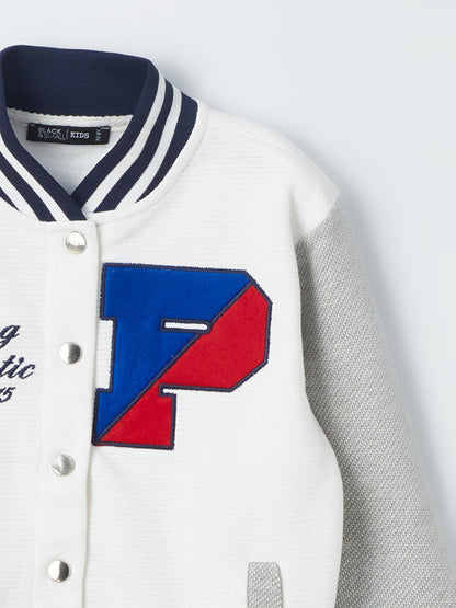 Printed Long Sleeve Boys' College Jacket