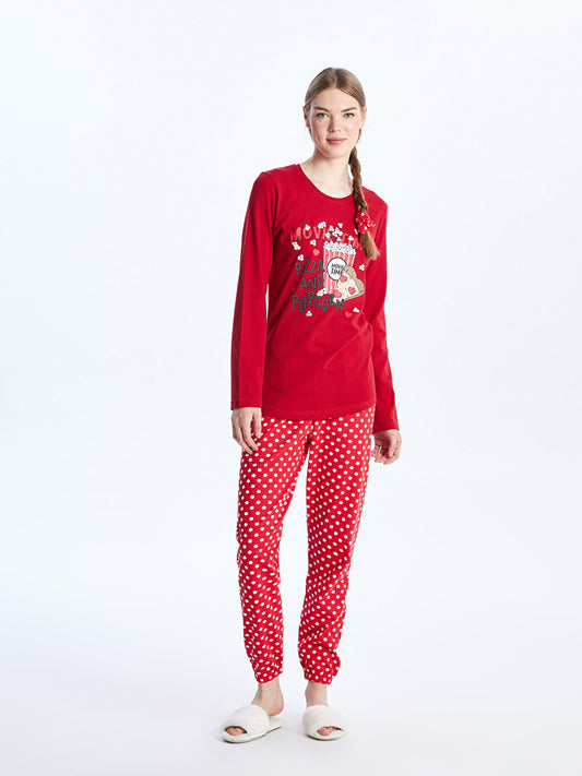 Crew Neck Women's Pajama Set